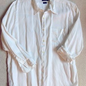 J. Crew 100% Linen Long Sleeve Button Down Shirt